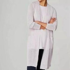 J.Jill linen cardigan Size Large EUC
